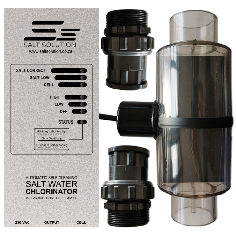 Salt Water Chlorinator SS-100 Complete (>60 000 ltr pool) – Salt Water ...